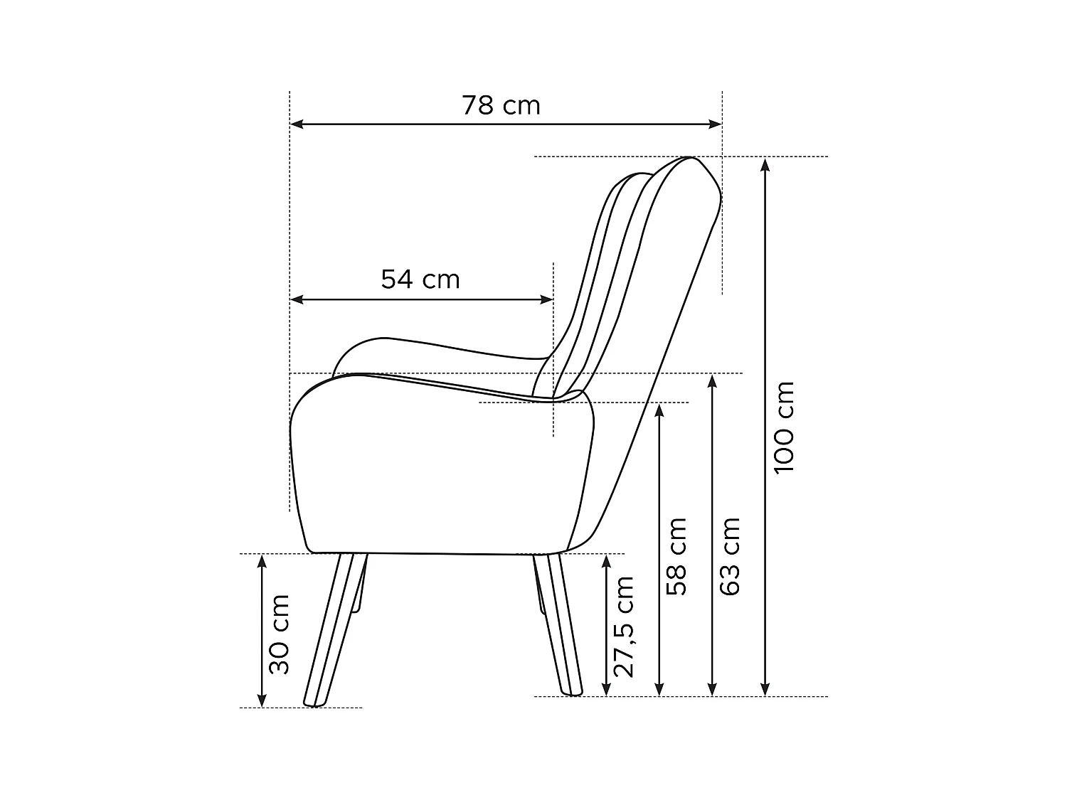 Einzelsessel - Olive - GADI