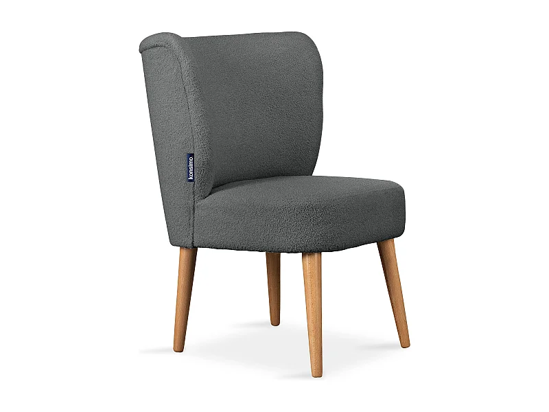 Einzelsessel - Dunkelgrau/Eiche Dekor - APPA