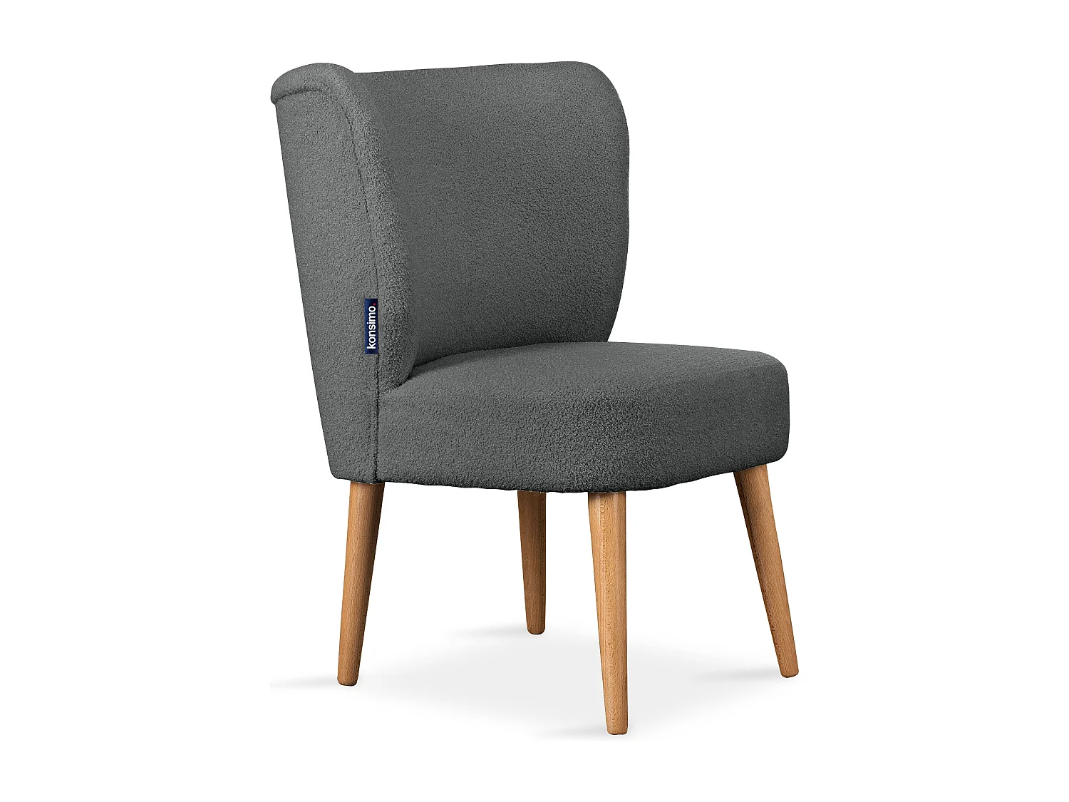 Einzelsessel - Dunkelgrau/Eiche Dekor - APPA