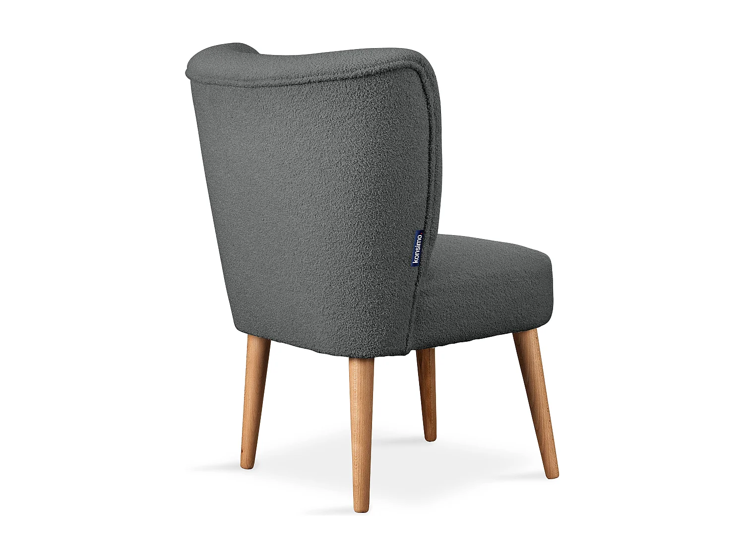 Einzelsessel - Dunkelgrau/Eiche Dekor - APPA