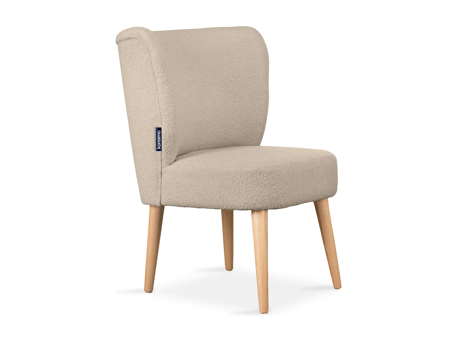 Einzelsessel - Beige/Buche Dekor - APPA