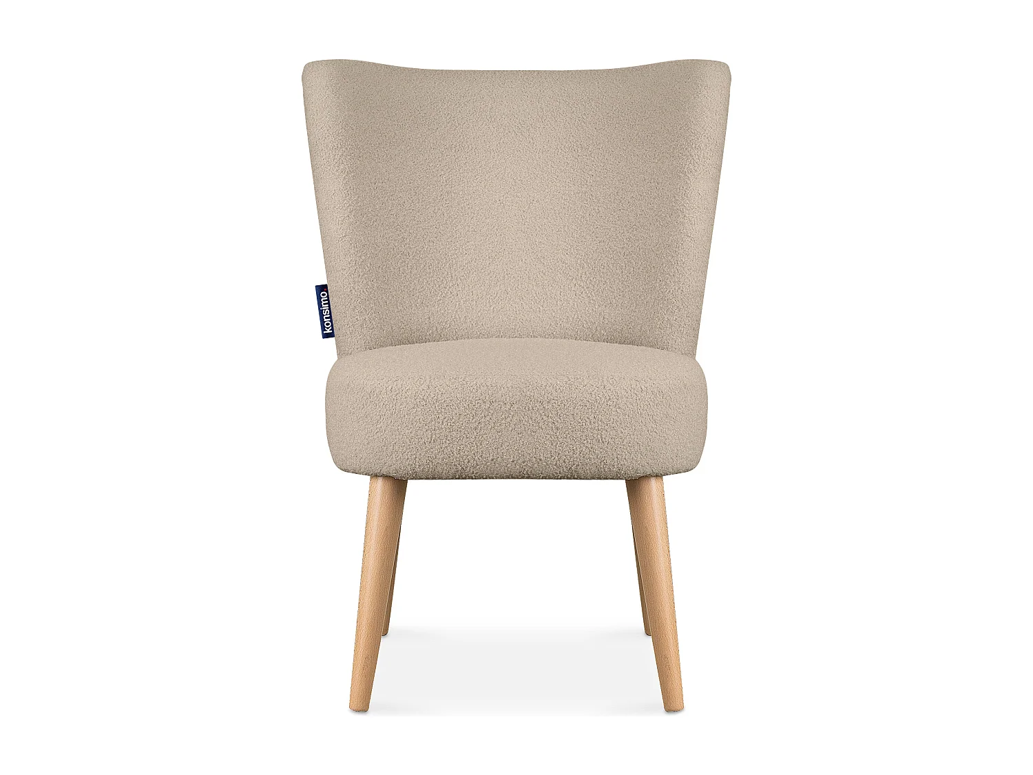 Einzelsessel - Beige/Buche Dekor - APPA