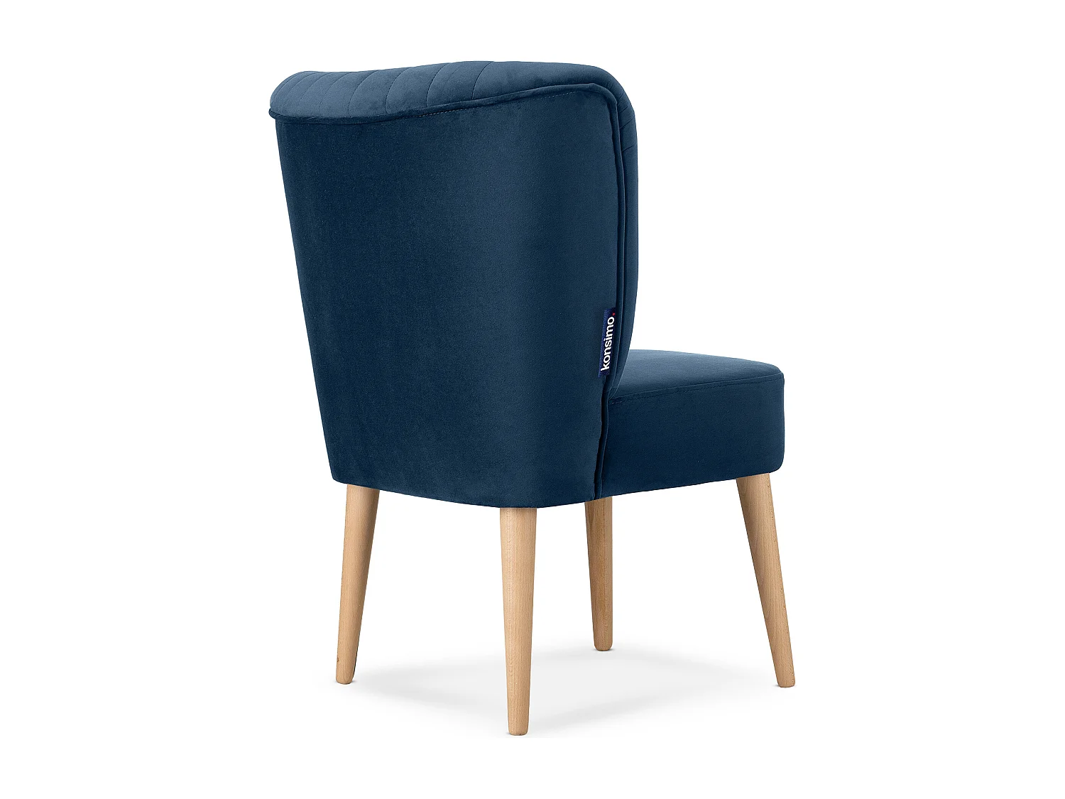Einzelsessel - Marineblau/Buche Dekor - DUCO