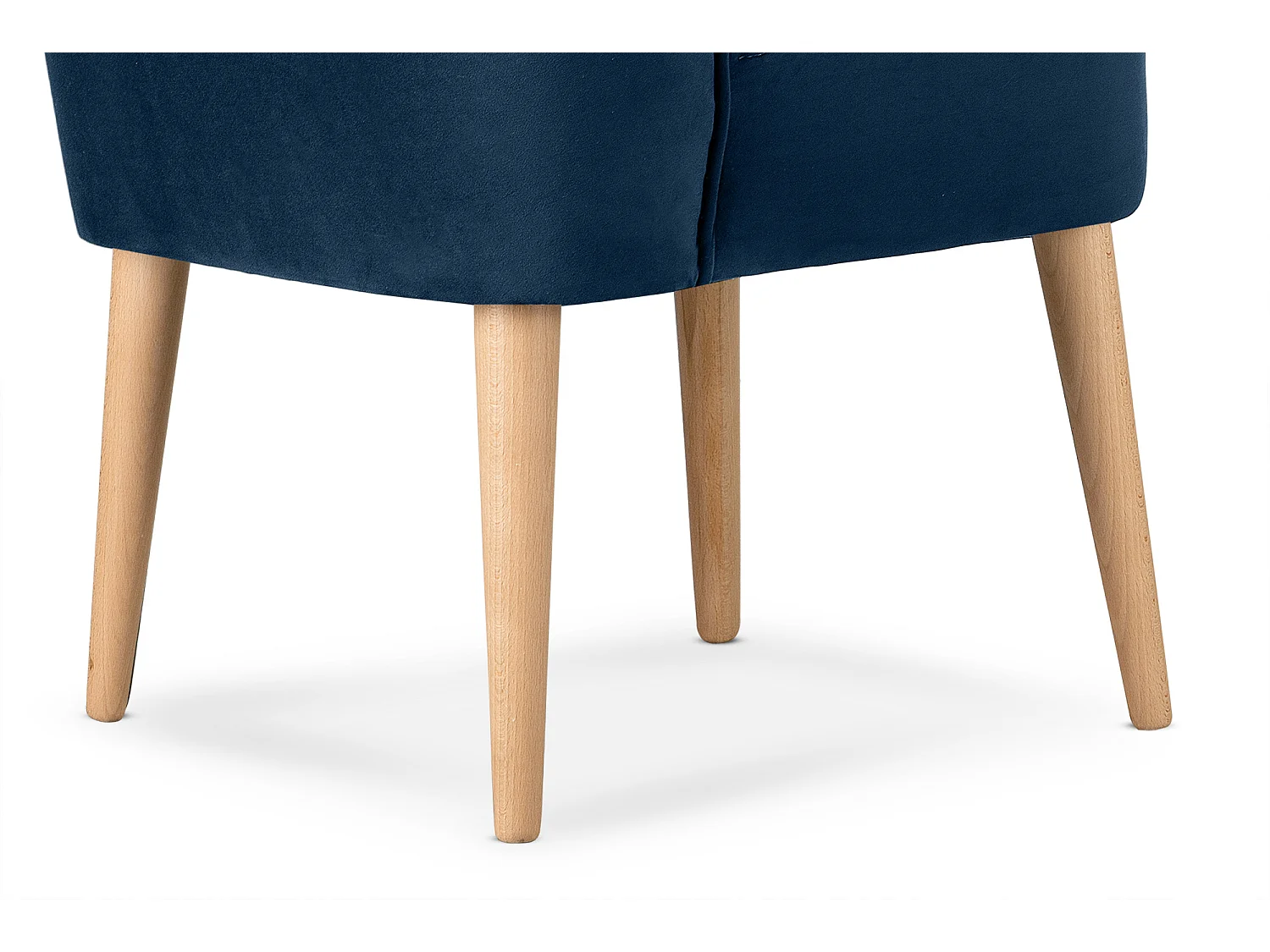 Einzelsessel - Marineblau/Buche Dekor - DUCO