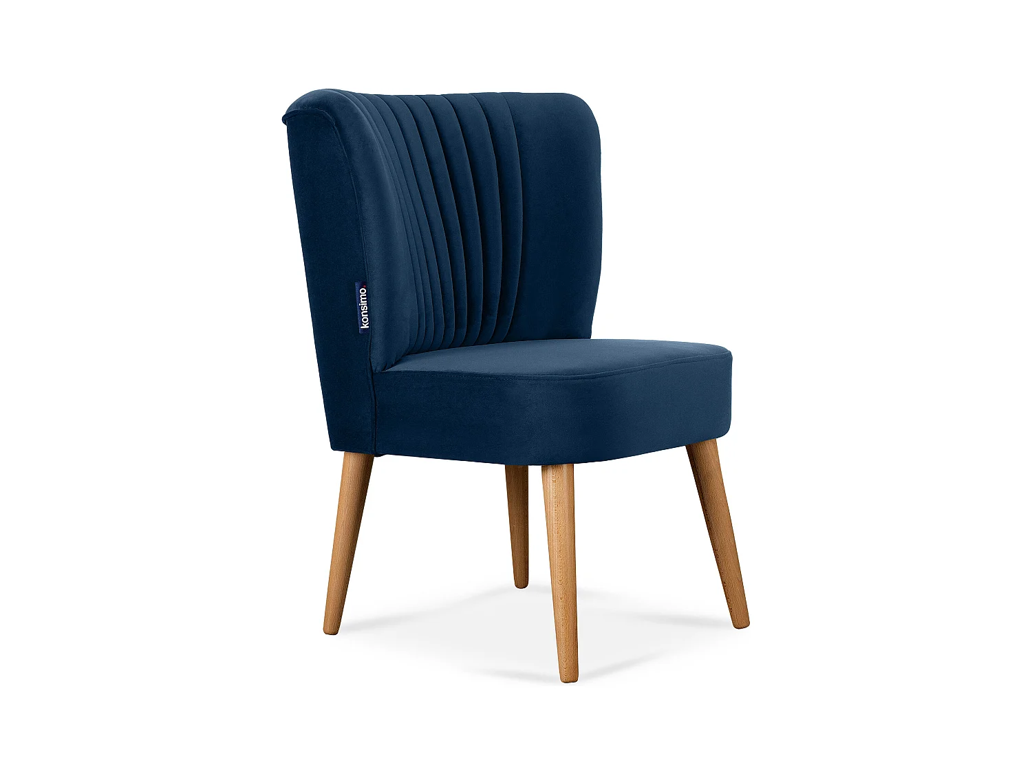 Einzelsessel - Marineblau/Eiche Dekor - DUCO
