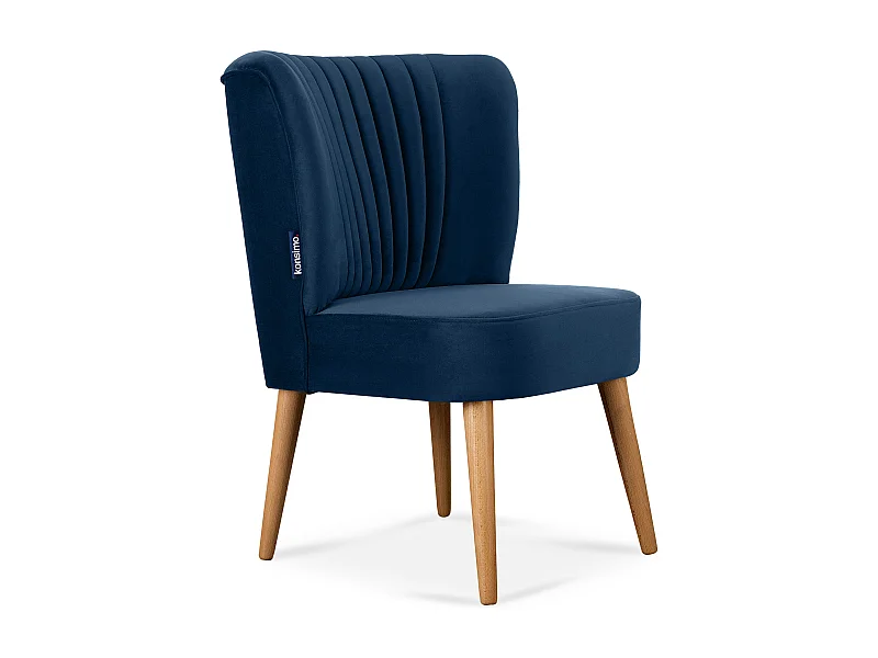 Einzelsessel - Marineblau/Eiche Dekor - DUCO