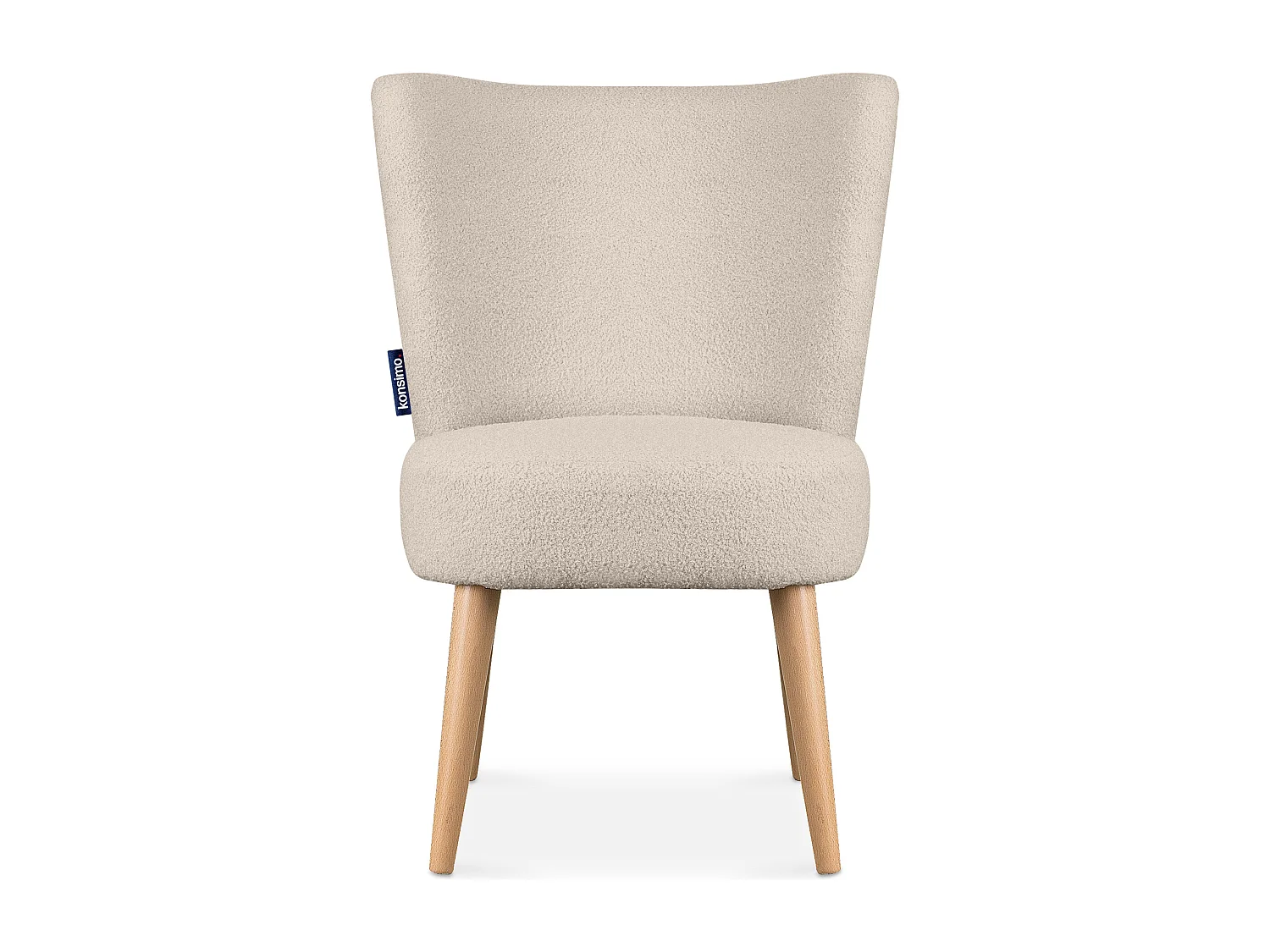 Einzelsessel - Ecru/Buche Dekor - APPA