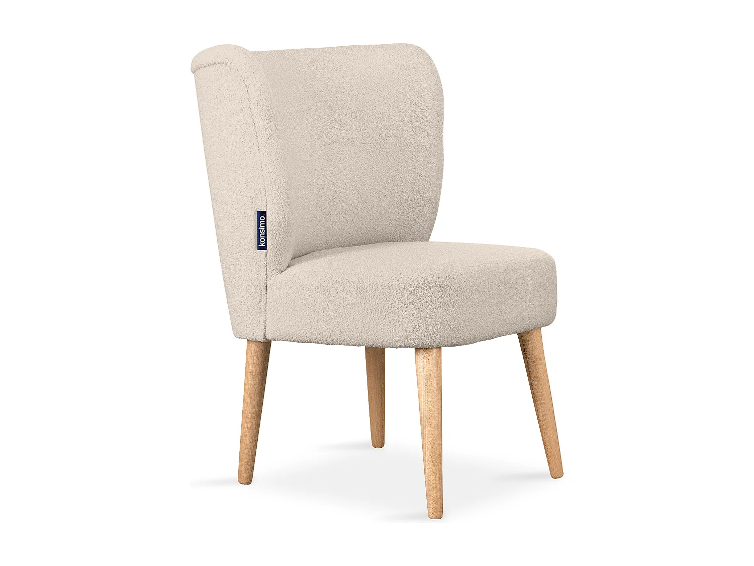 Einzelsessel - Ecru/Buche Dekor - APPA