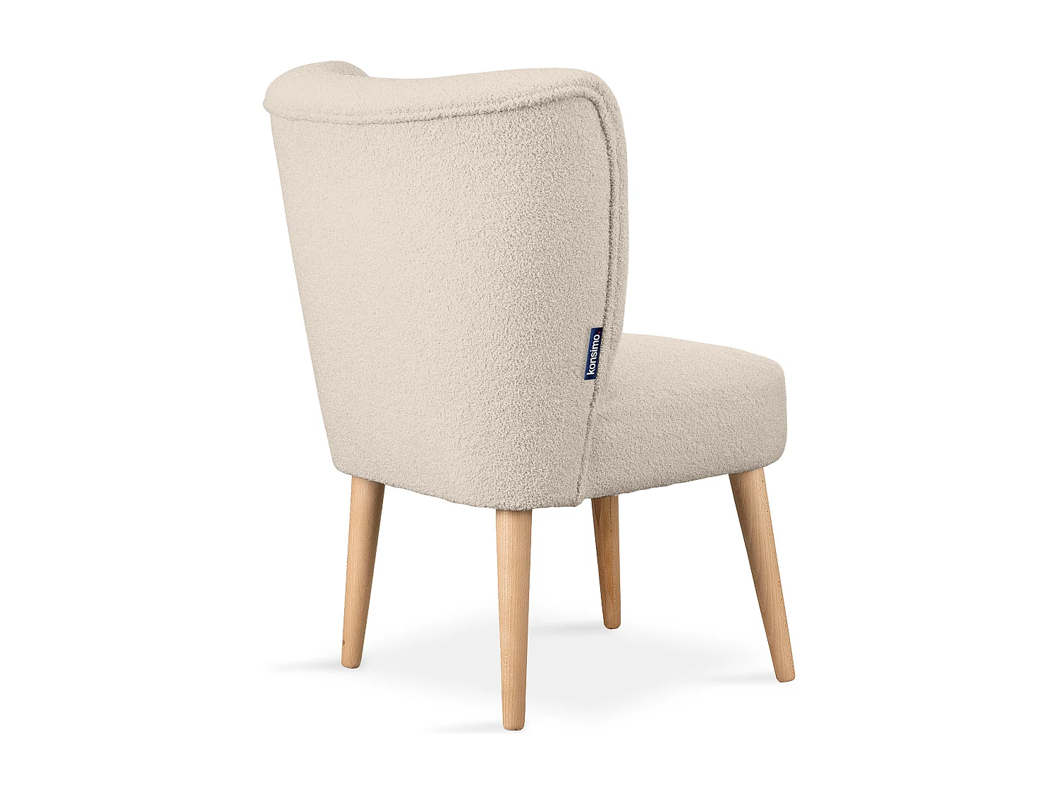 Einzelsessel - Ecru/Buche Dekor - APPA