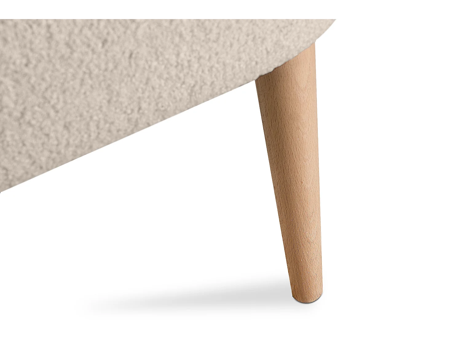 Einzelsessel - Ecru/Buche Dekor - APPA