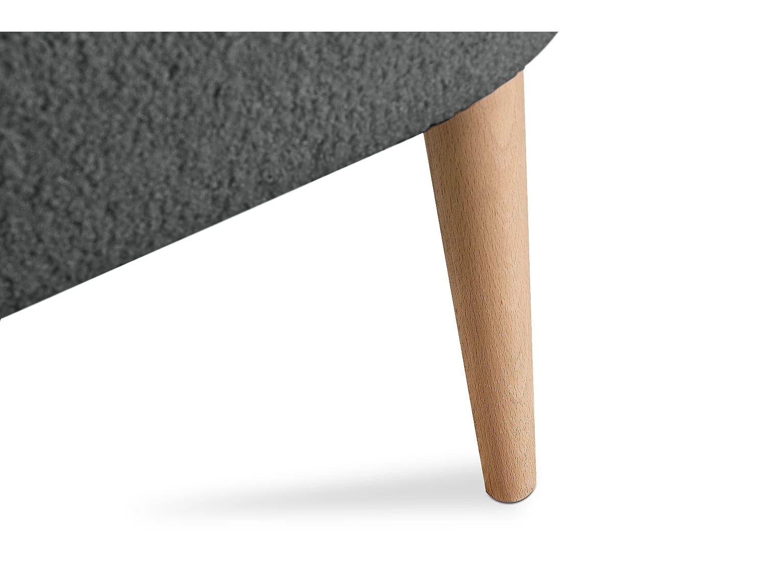 Einzelsessel - Dunkelgrau/Buche Dekor - APPA