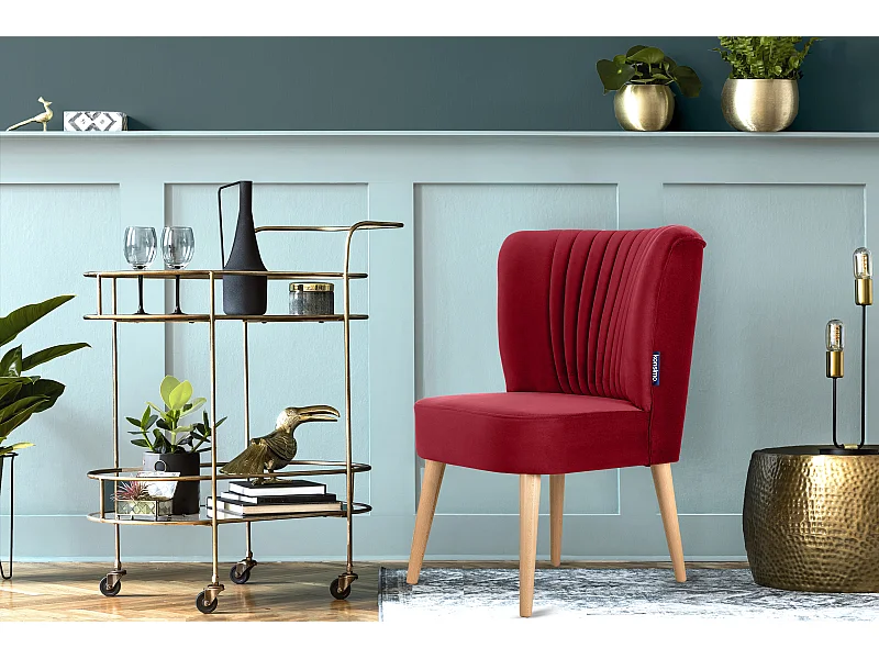 Einzelsessel - Kastanienbraun/Buche Dekor - DUCO