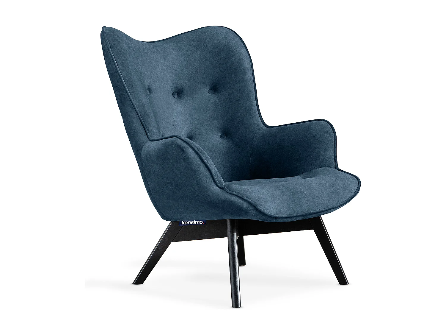 Einzelsessel - Marineblau - GLORI