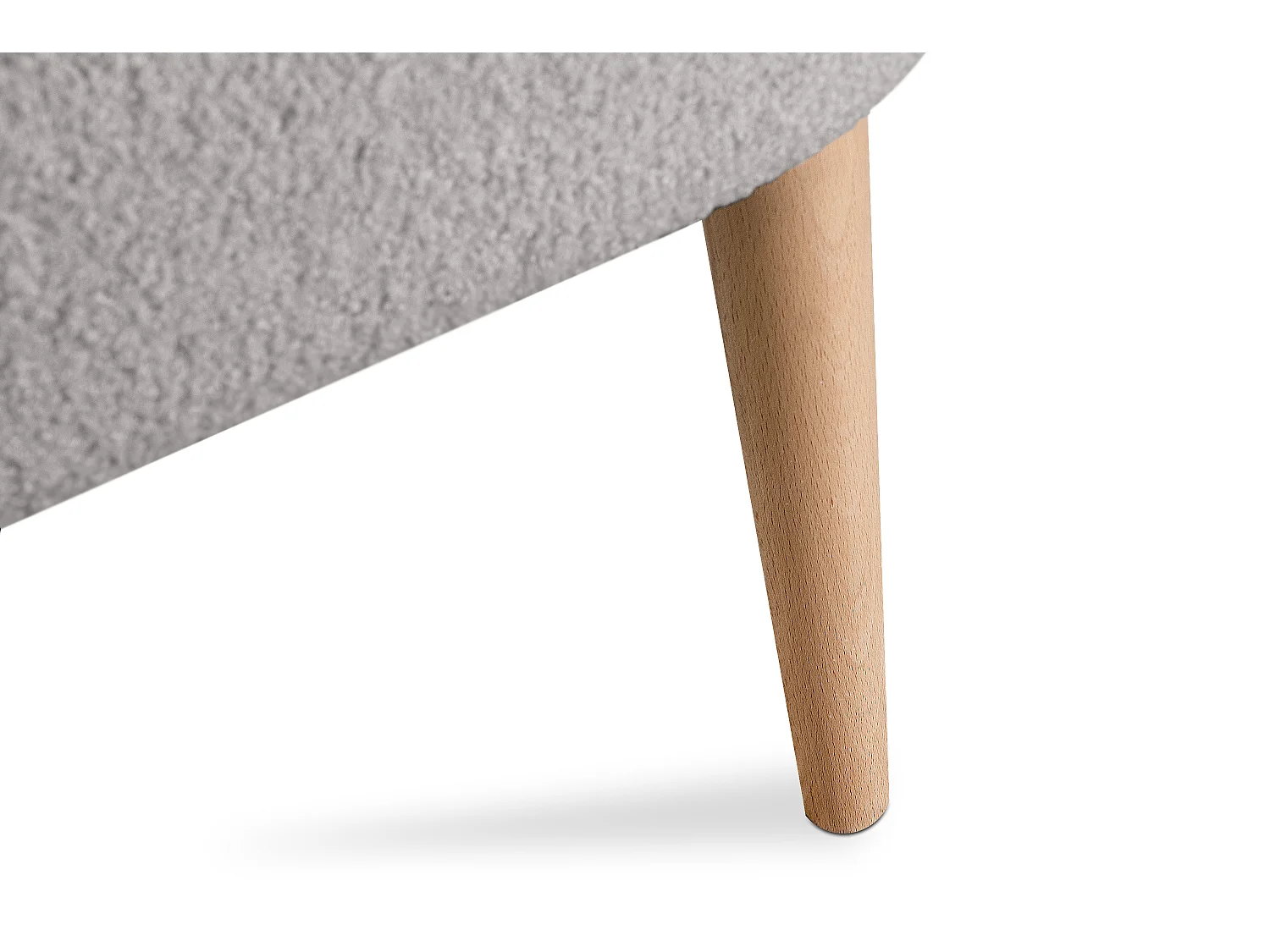 Einzelsessel - Hellgrau/Buche Dekor - APPA