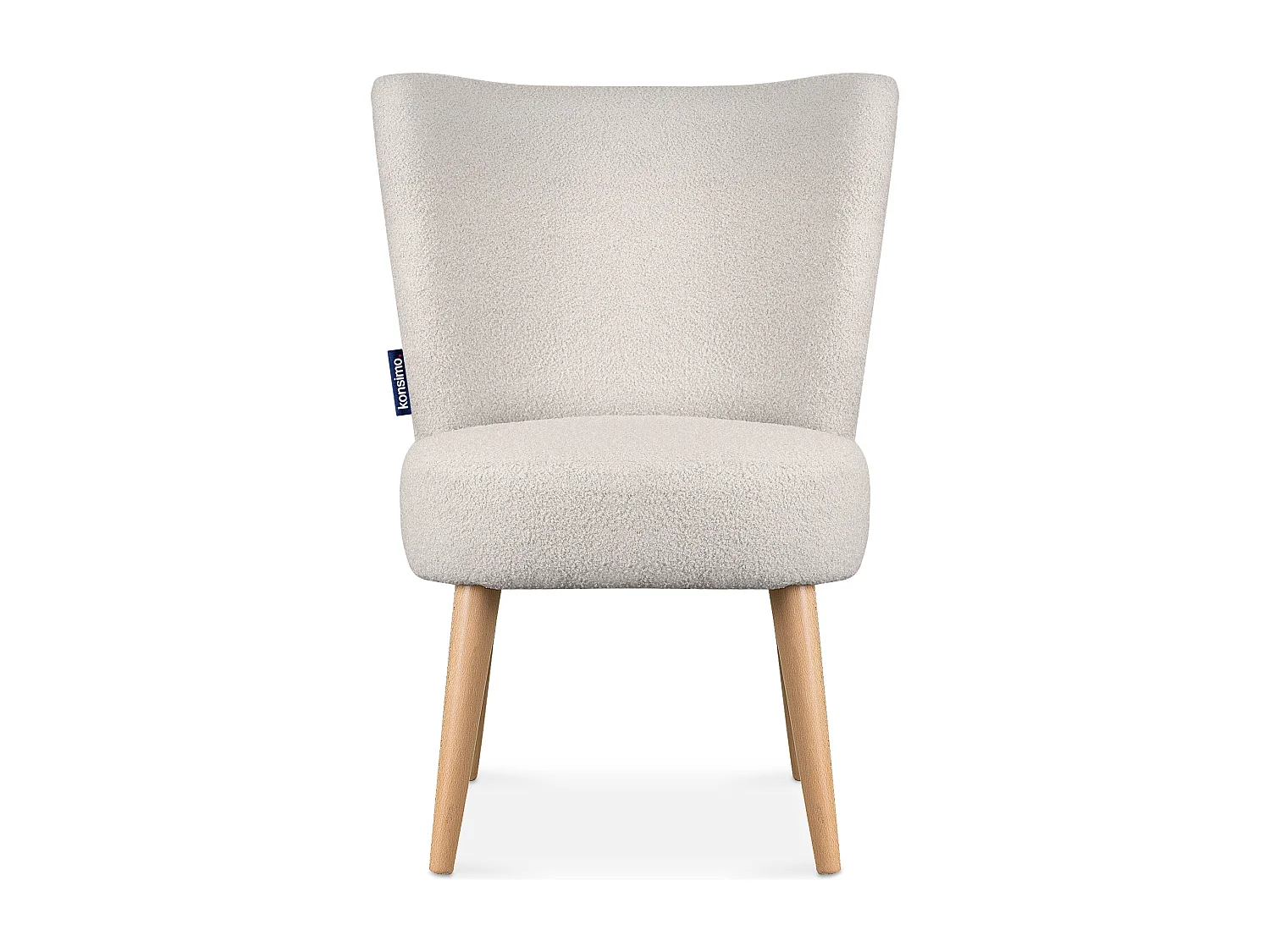 Einzelsessel - Creme/Buche Dekor - APPA