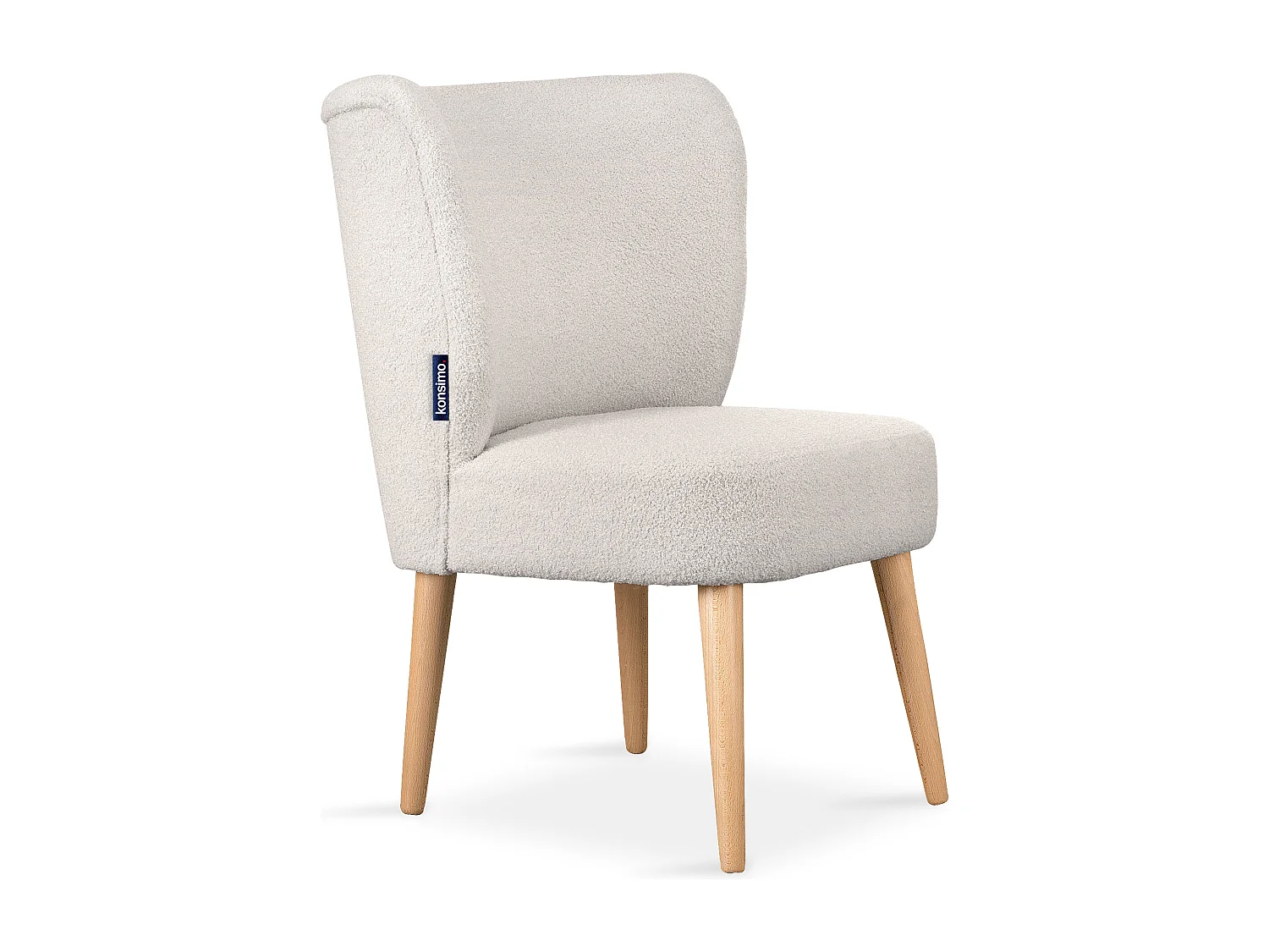 Einzelsessel - Creme/Buche Dekor - APPA