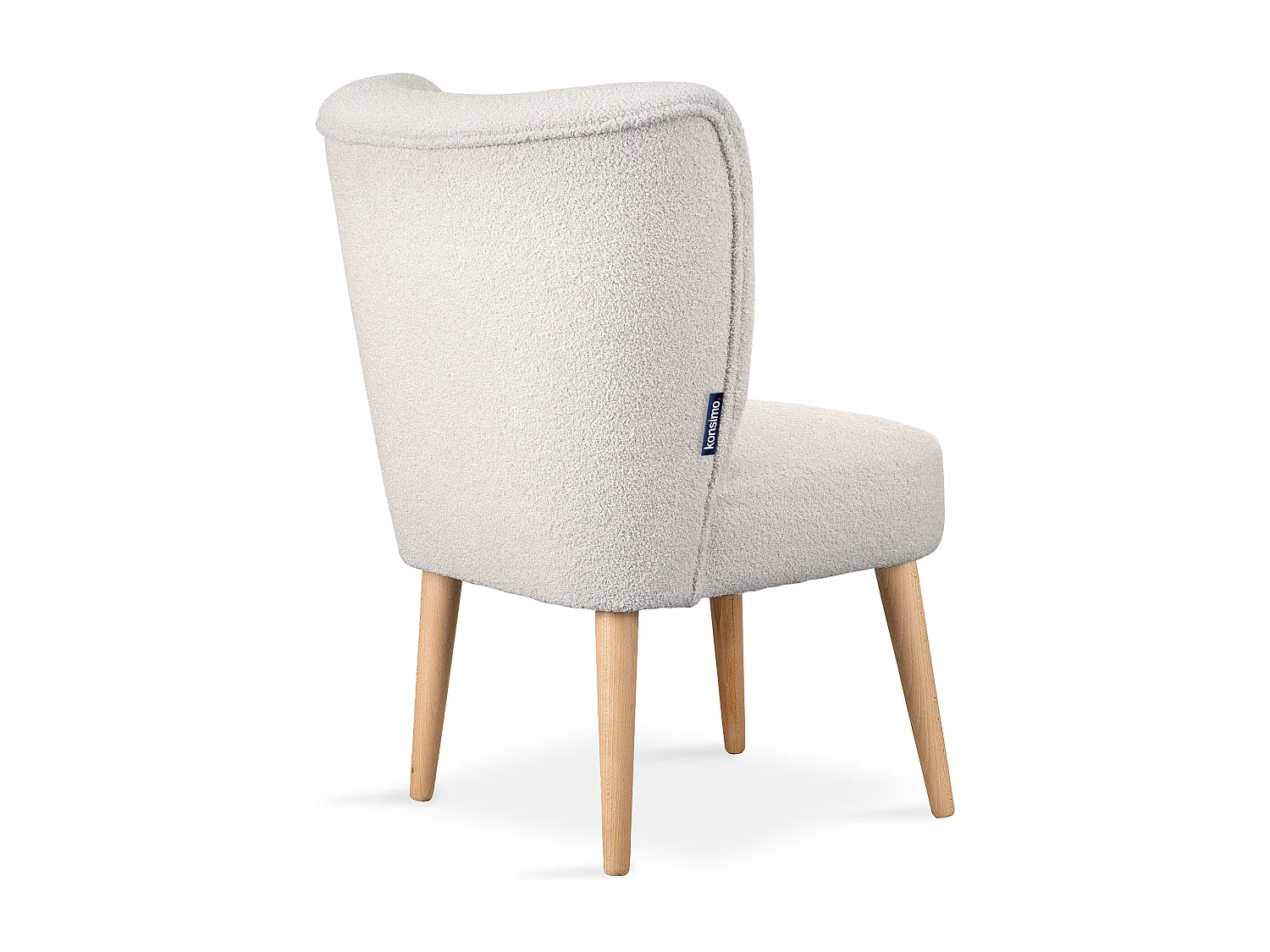 Einzelsessel - Creme/Buche Dekor - APPA