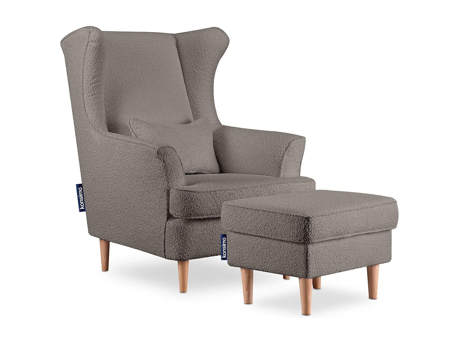 Ohrensessel - Beige - STRALIS