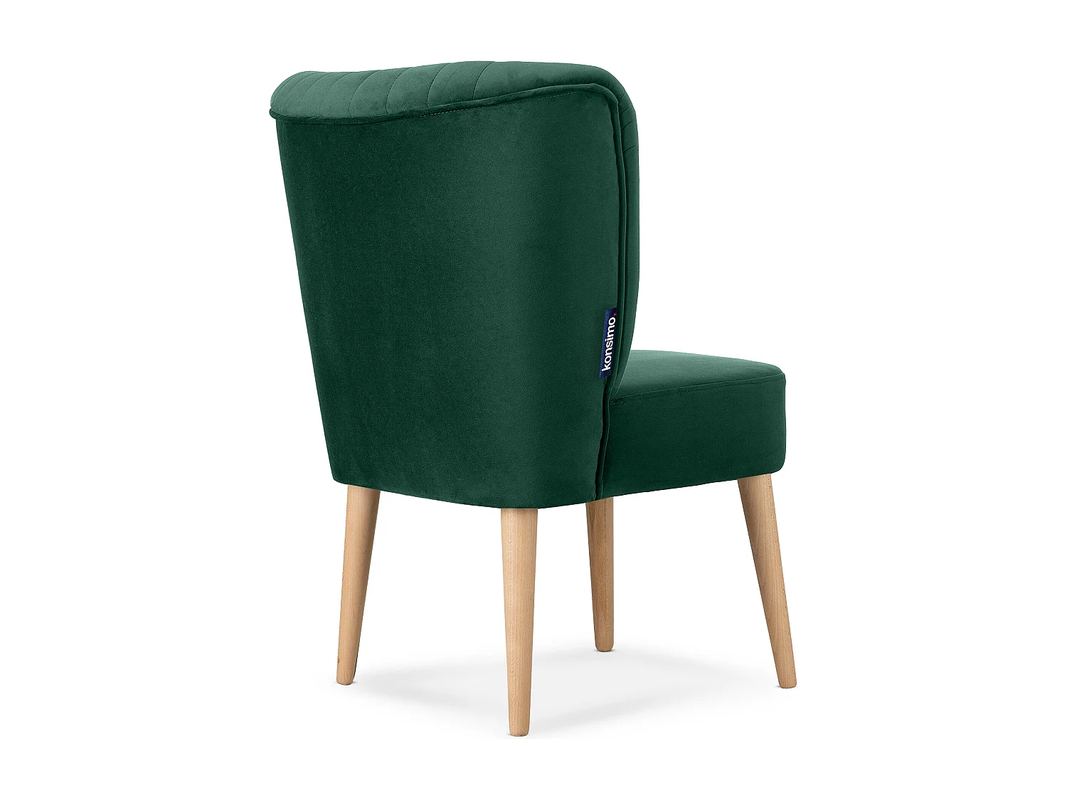 Einzelsessel - Dunkelgrün/Buche Dekor - DUCO
