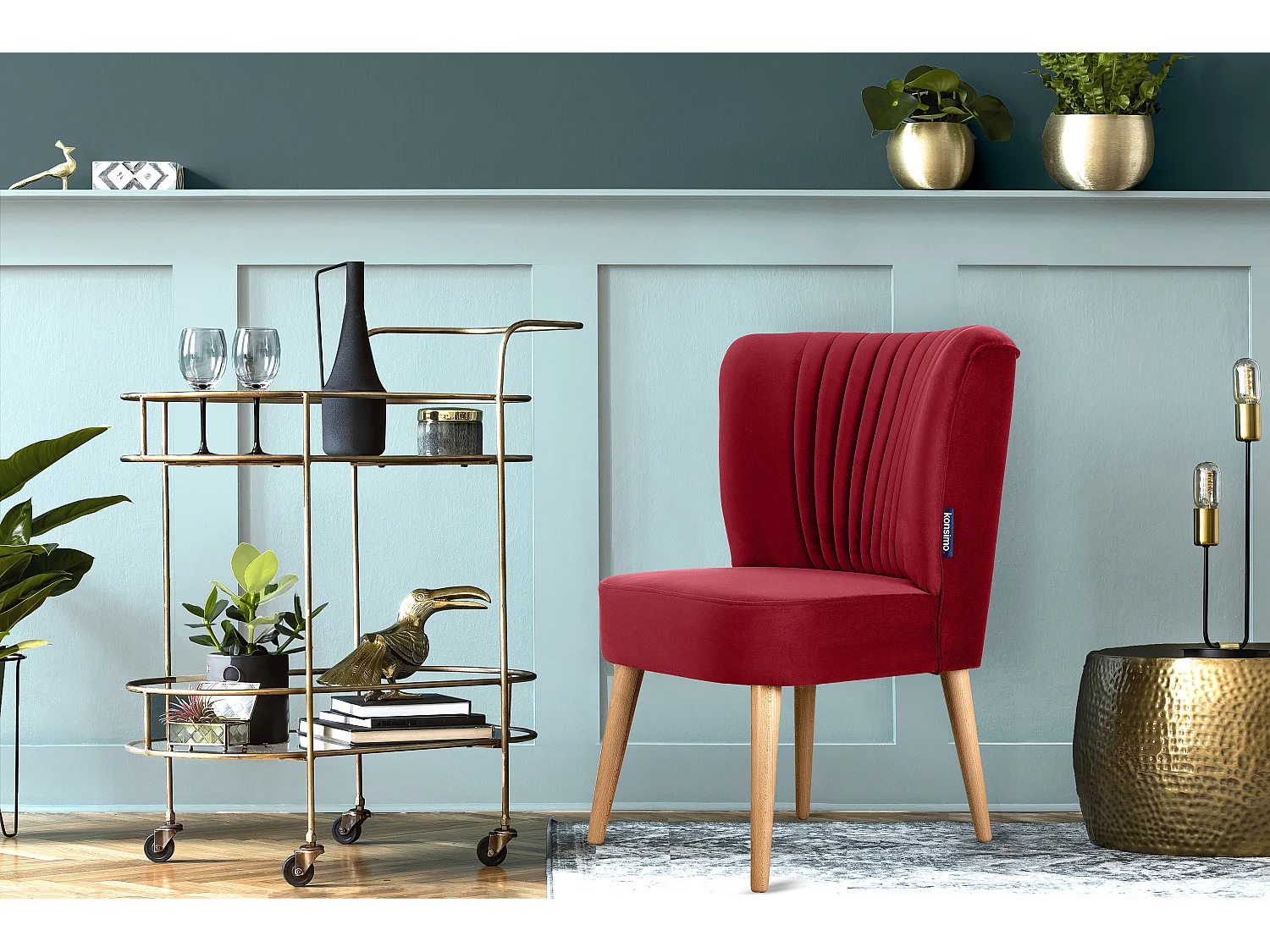 Einzelsessel - Kastanienbraun/Eiche Dekor - DUCO