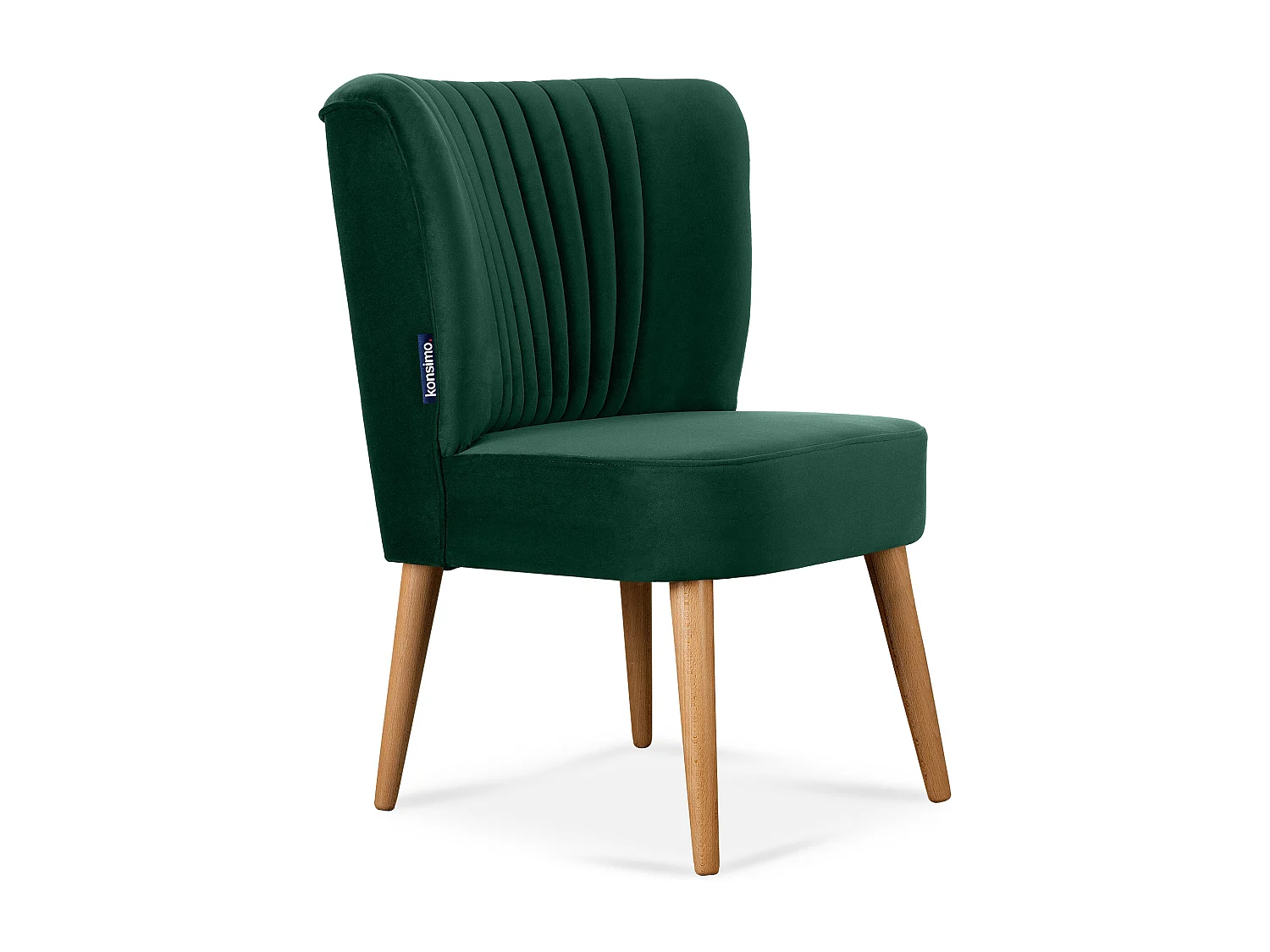 Einzelsessel - Dunkelgrün/Eiche Dekor - DUCO