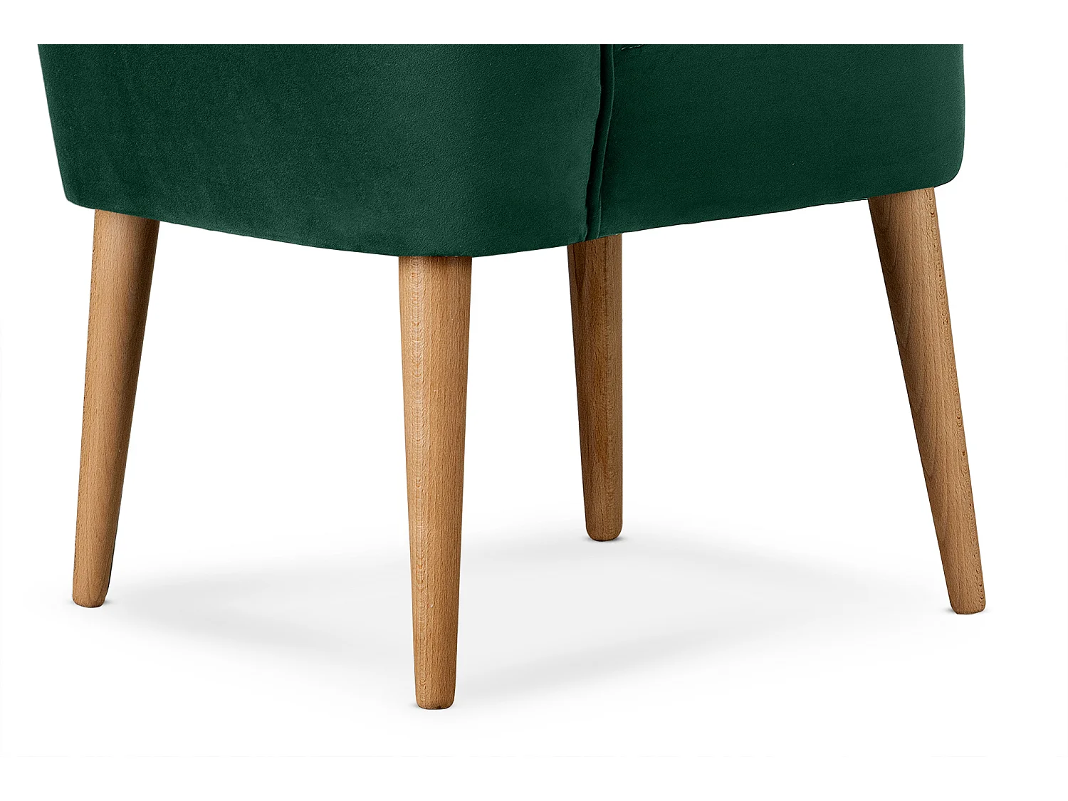 Einzelsessel - Dunkelgrün/Eiche Dekor - DUCO