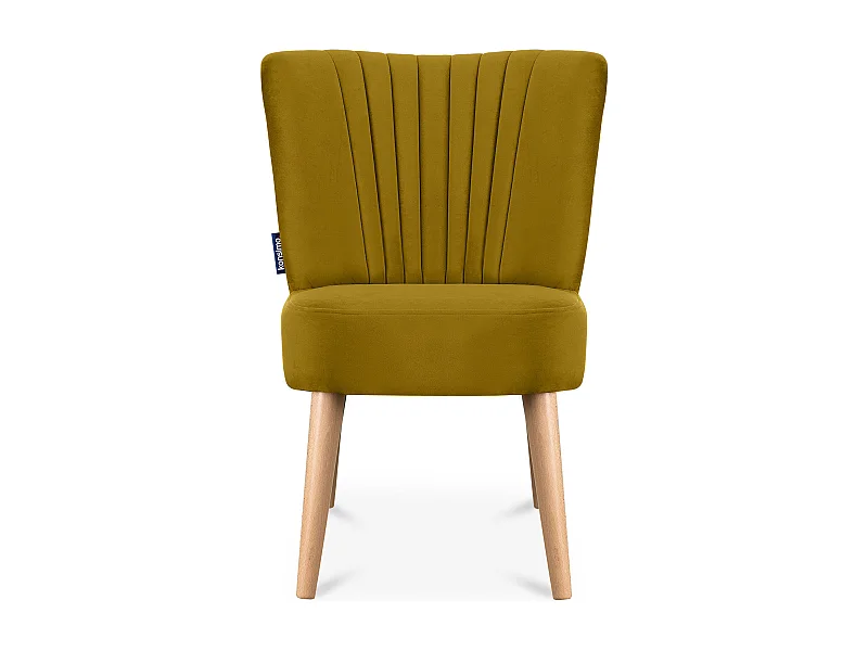 Einzelsessel - Gelb/Buche Dekor - DUCO