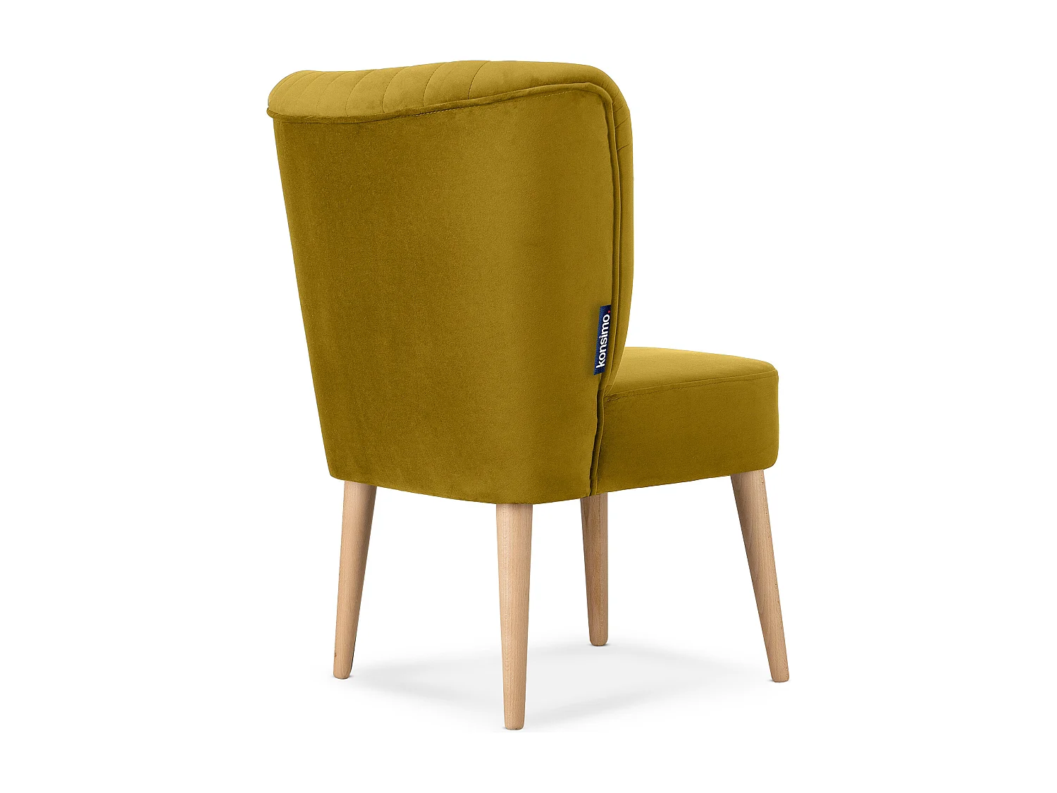 Einzelsessel - Gelb/Buche Dekor - DUCO