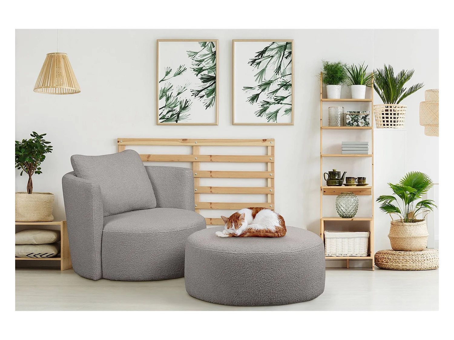 Drehsessel - Hellgrau - RAGGI