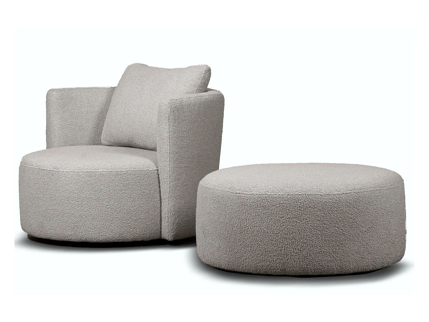 Drehsessel - Hellgrau - RAGGI