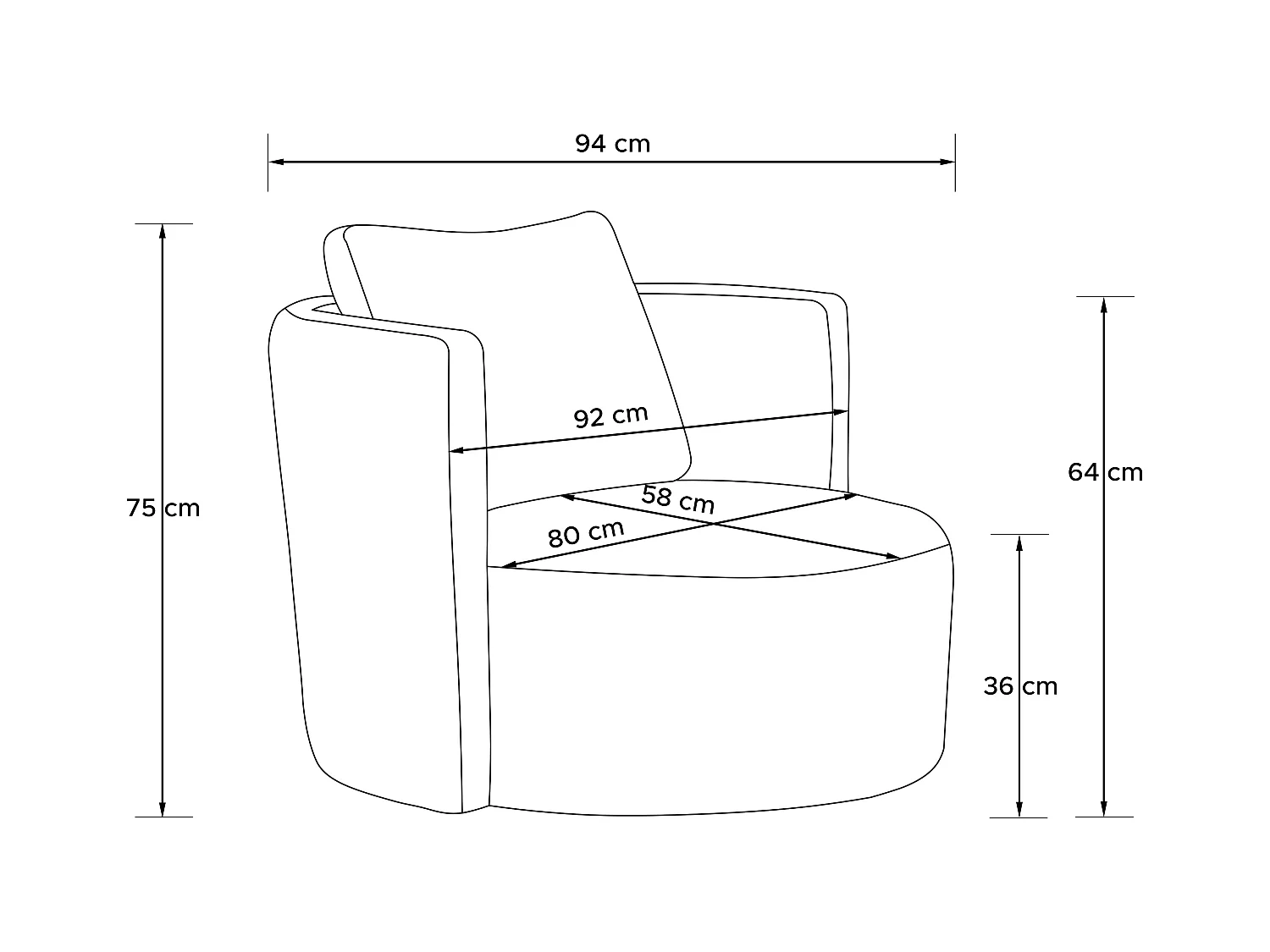 Drehsessel - Hellgrau - RAGGI