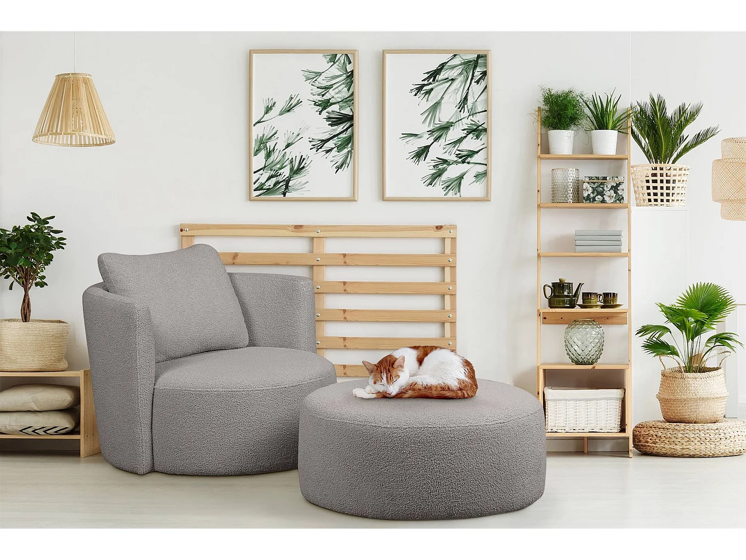 Drehsessel - Hellgrau - RAGGI