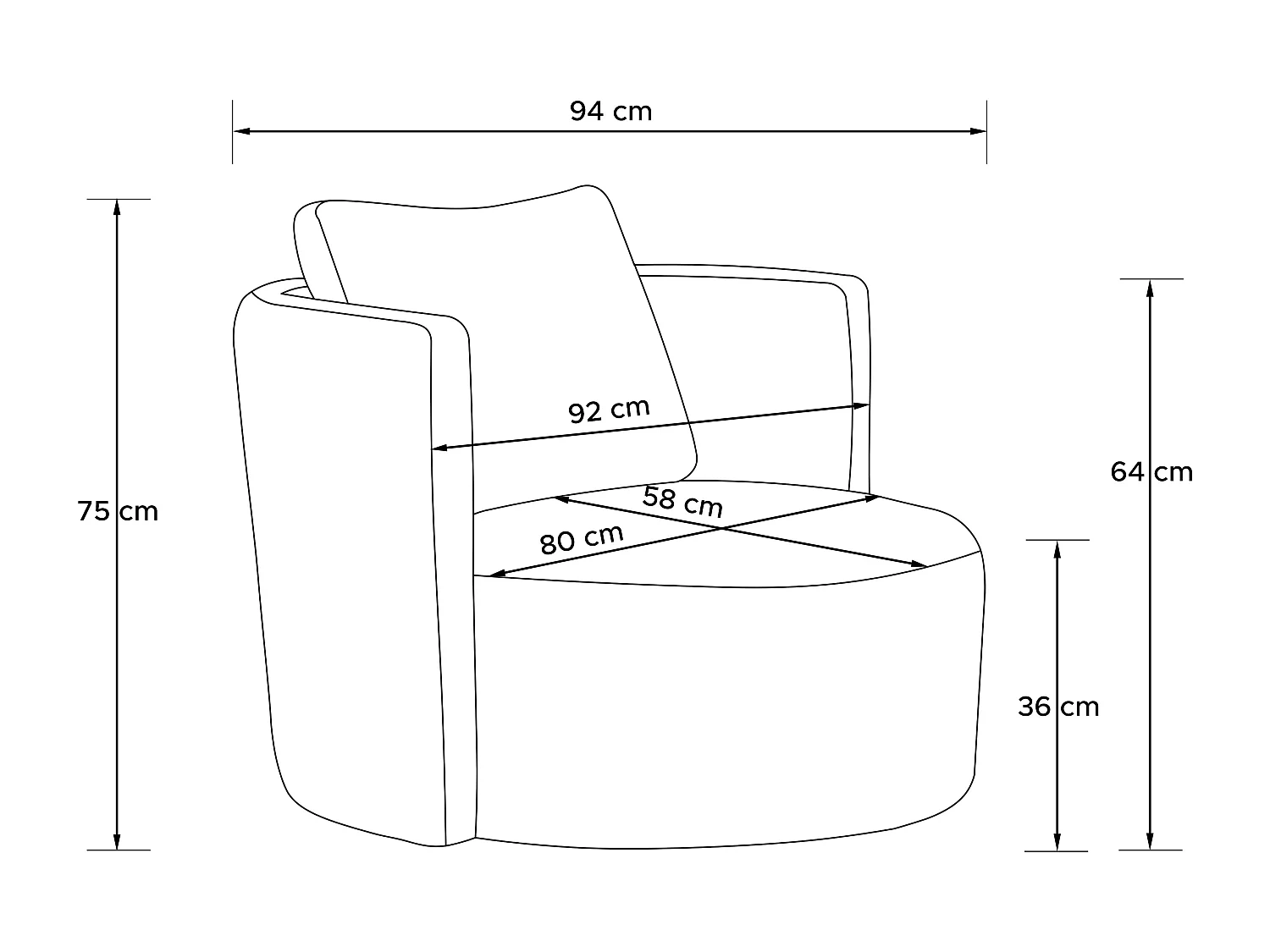 Drehsessel - Hellgrau - RAGGI