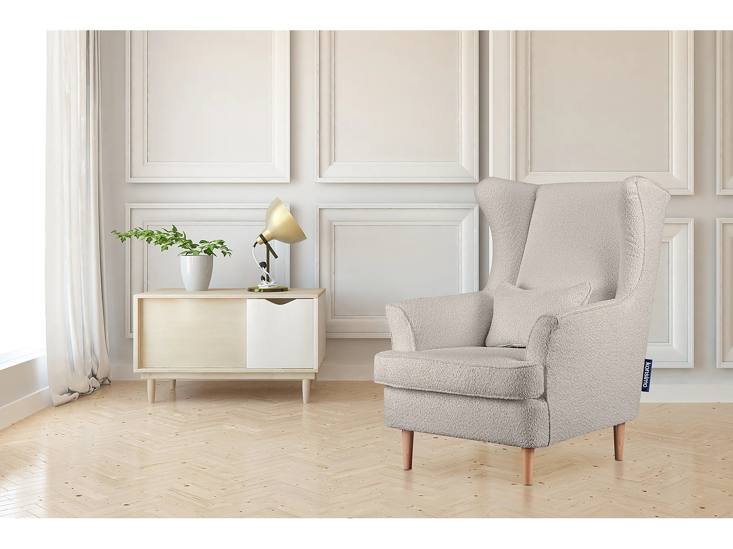 Ohrensessel - Ecru - STRALIS