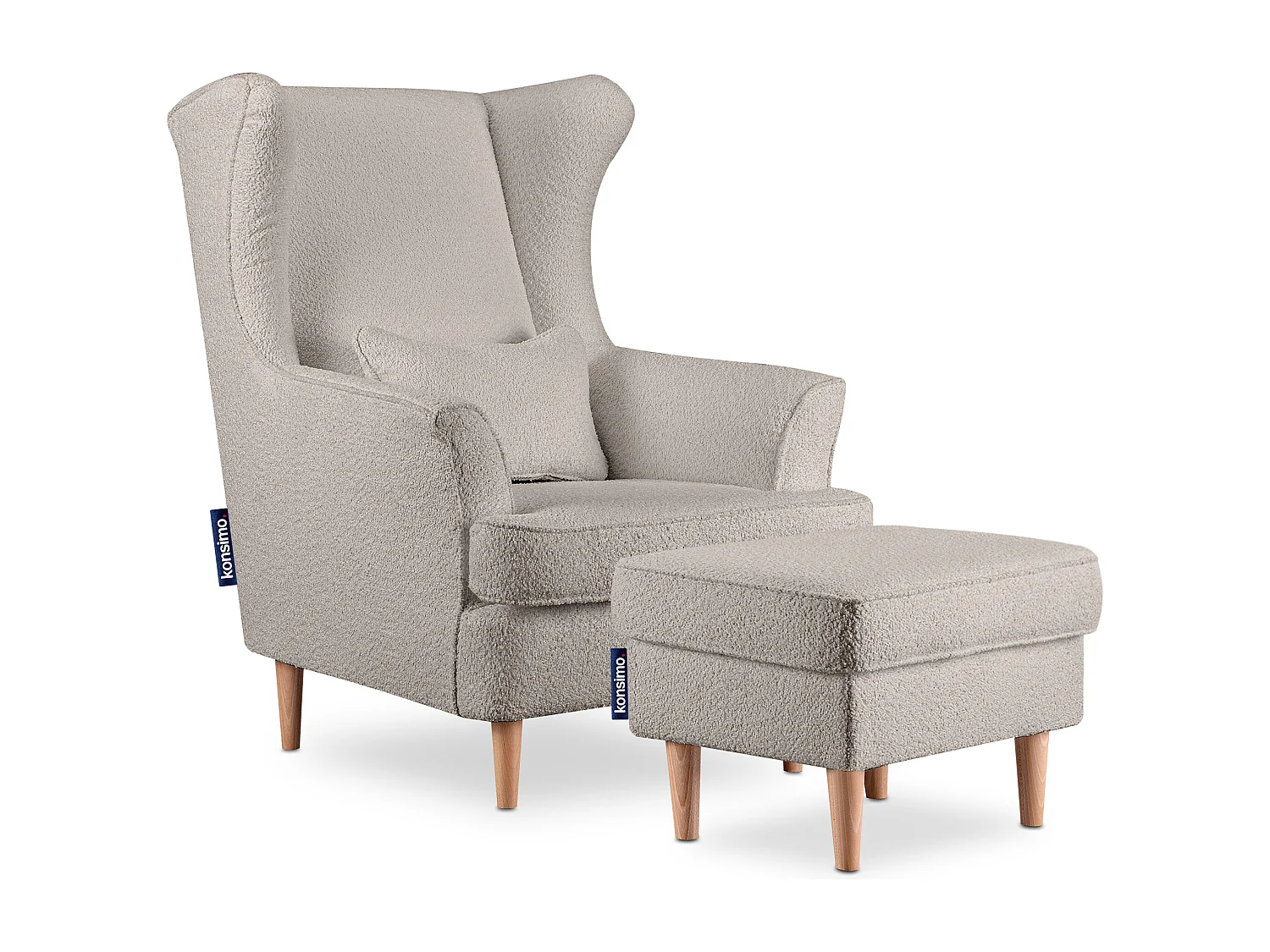 Ohrensessel - Ecru - STRALIS