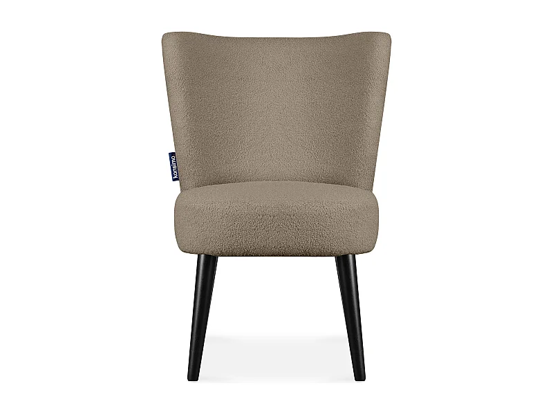 Einzelsessel - Hellbraun/Schwarz - APPA