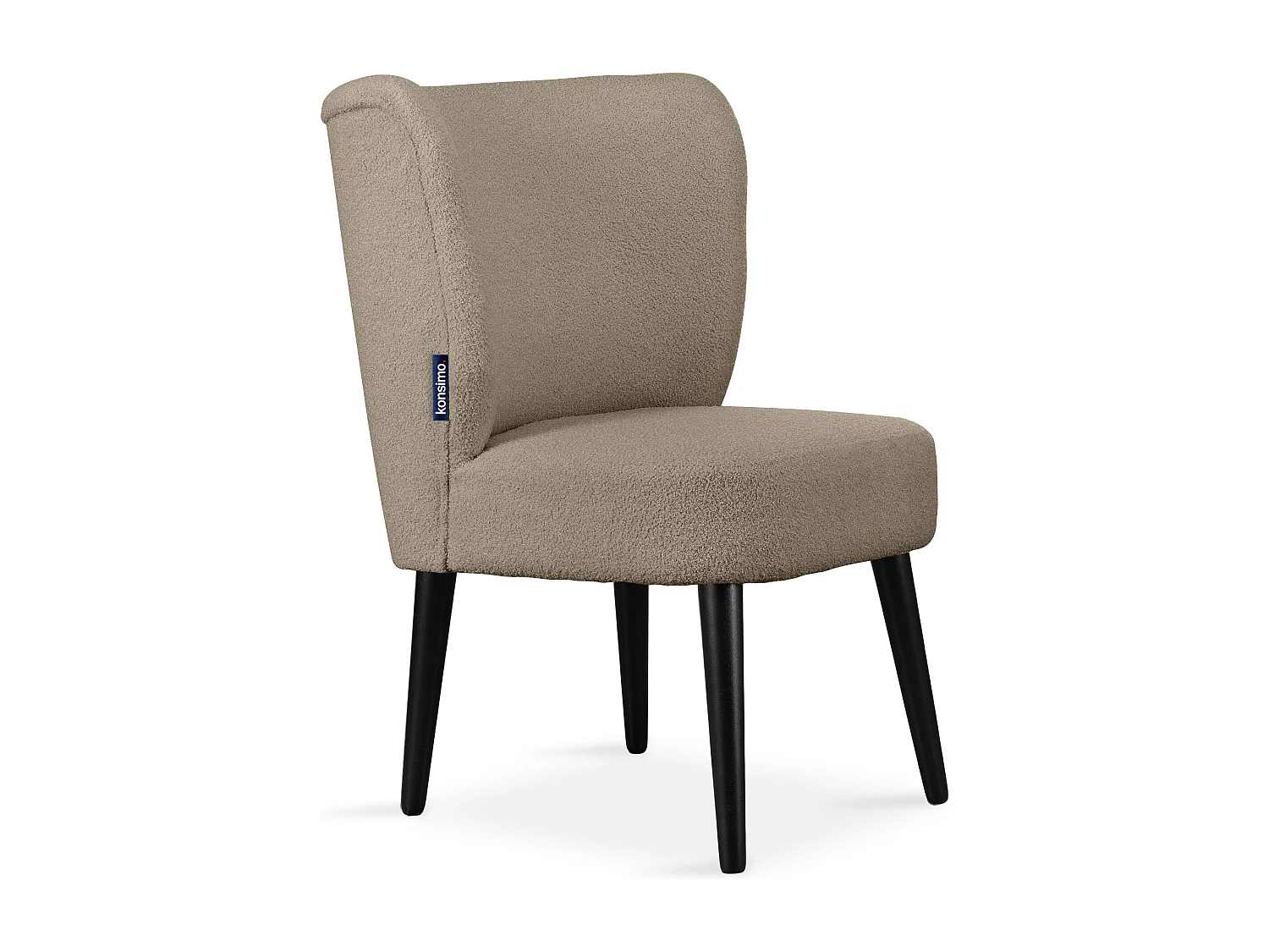 Einzelsessel - Graubeige/Schwarz - APPA