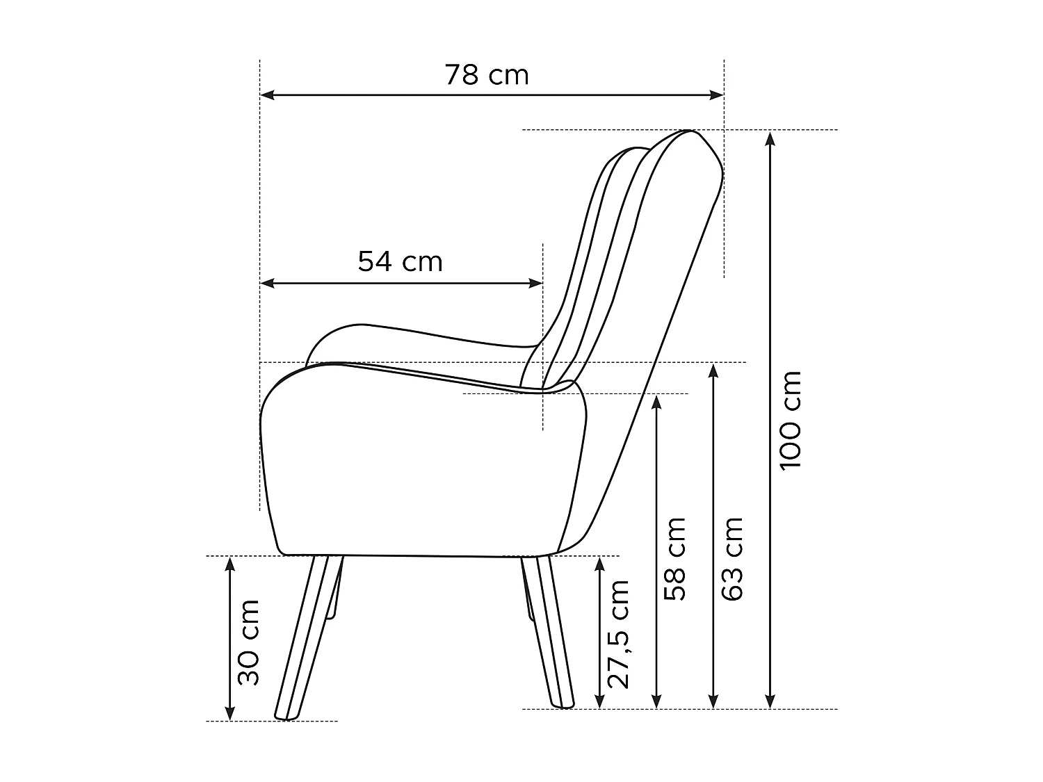 Einzelsessel - Rot - GADI