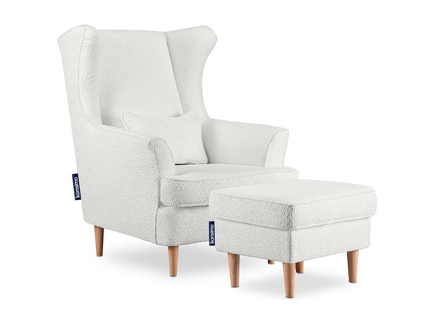 Ohrensessel - Weiß - STRALIS