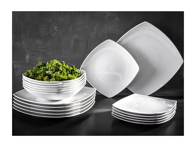 Kombiservice 6 Pers 30-tlg  - weiß - CARLINA