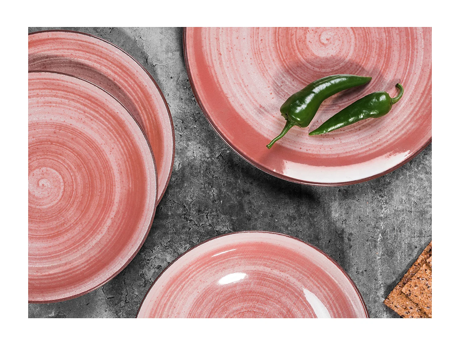 Tafelservice LINARI (18er-Set) - koralle - LINARI