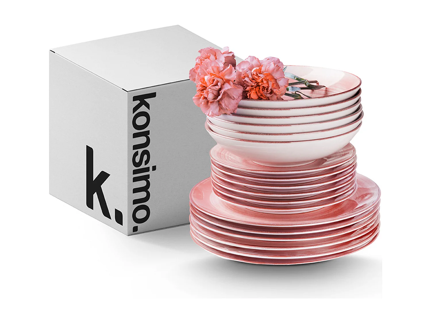 Tafelservice LINARI (18er-Set) - koralle - LINARI