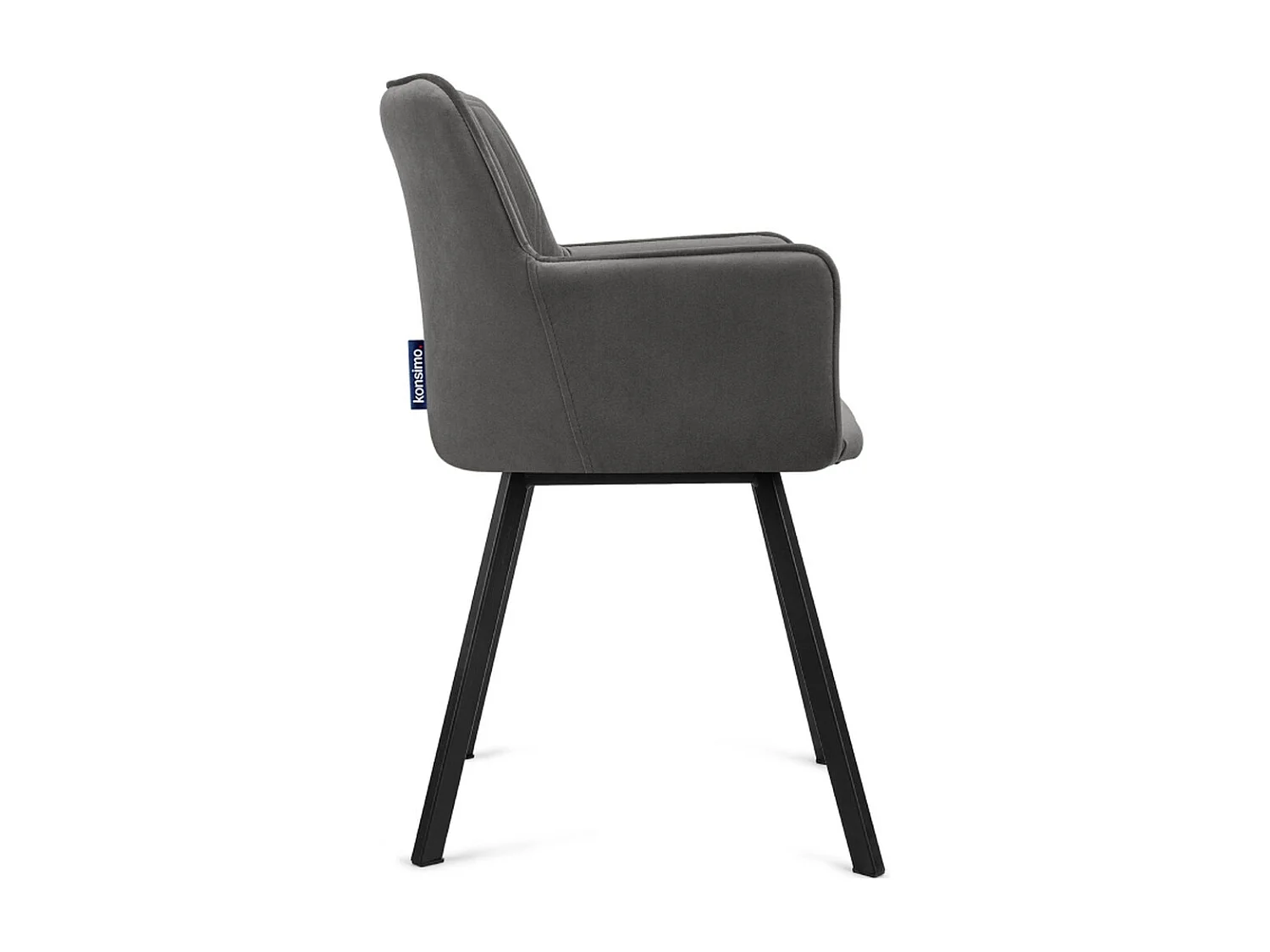 Esszimmerstuhl (2-tlg) - Grau - PYRUS