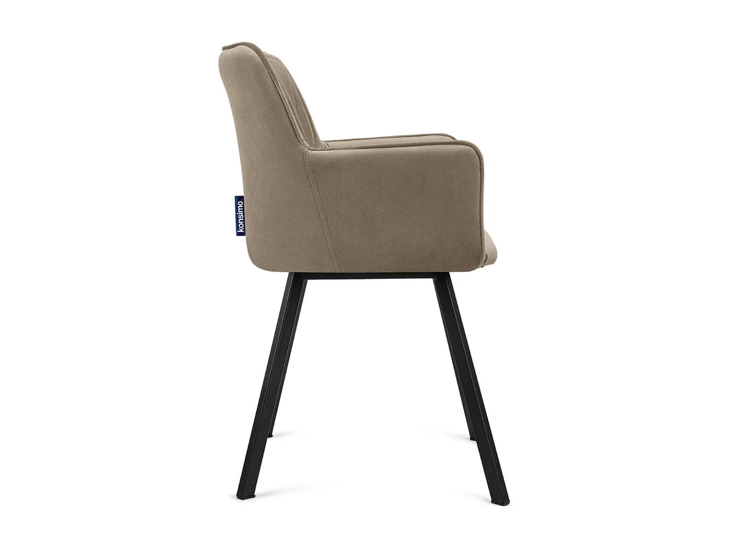 Esszimmerstuhl (2-tlg) - Beige/Schwarz - PYRUS