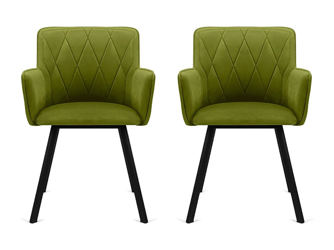 Esszimmerstuhl (2-tlg) - Olive - PYRUS