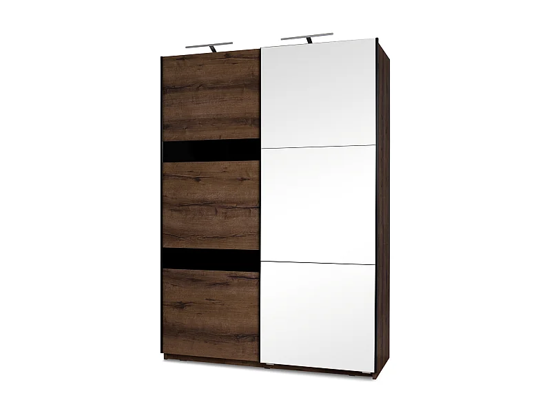 Kleiderschrank - Dunkelbraun - MERO