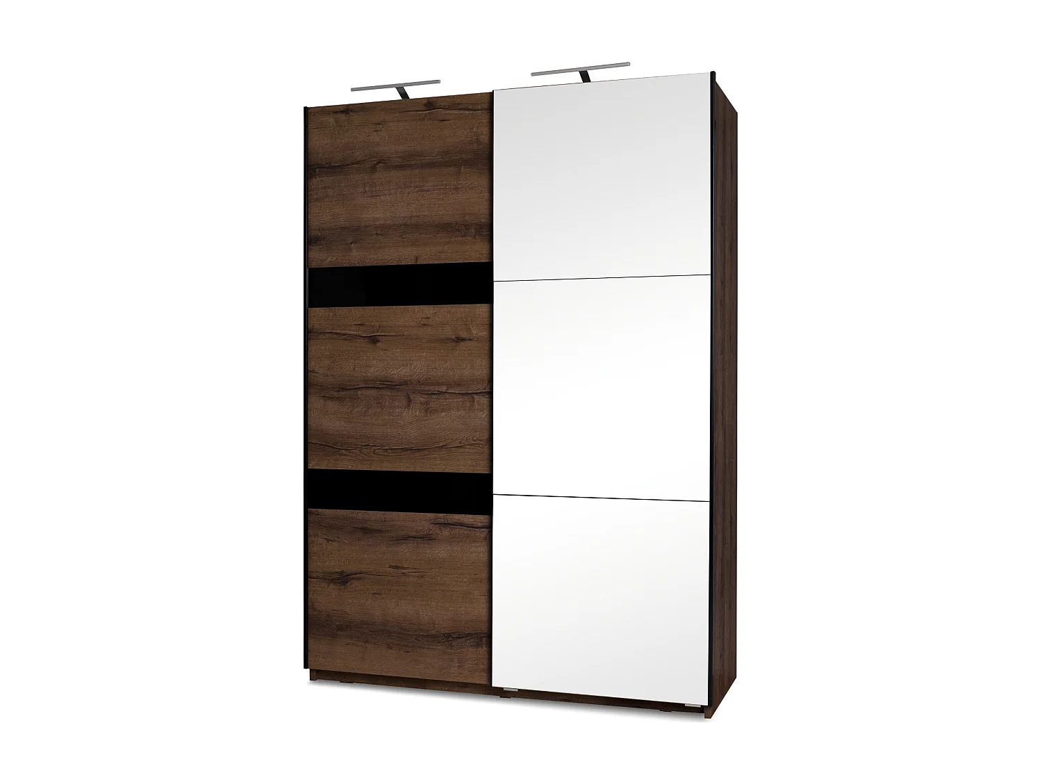 Kleiderschrank - Dunkelbraun - MERO