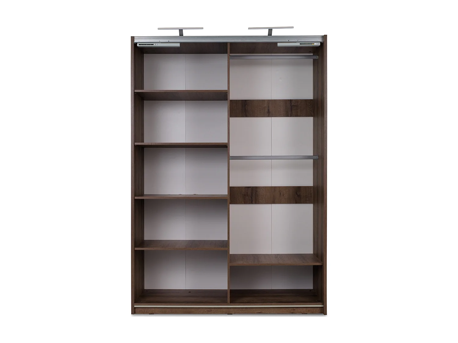 Kleiderschrank - Dunkelbraun - MERO