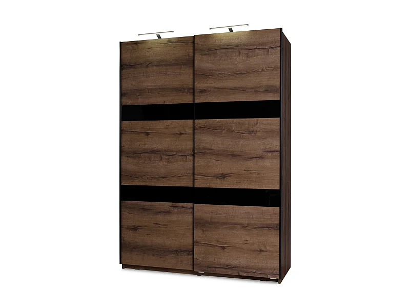 Kleiderschrank - Dunkelbraun - MERO
