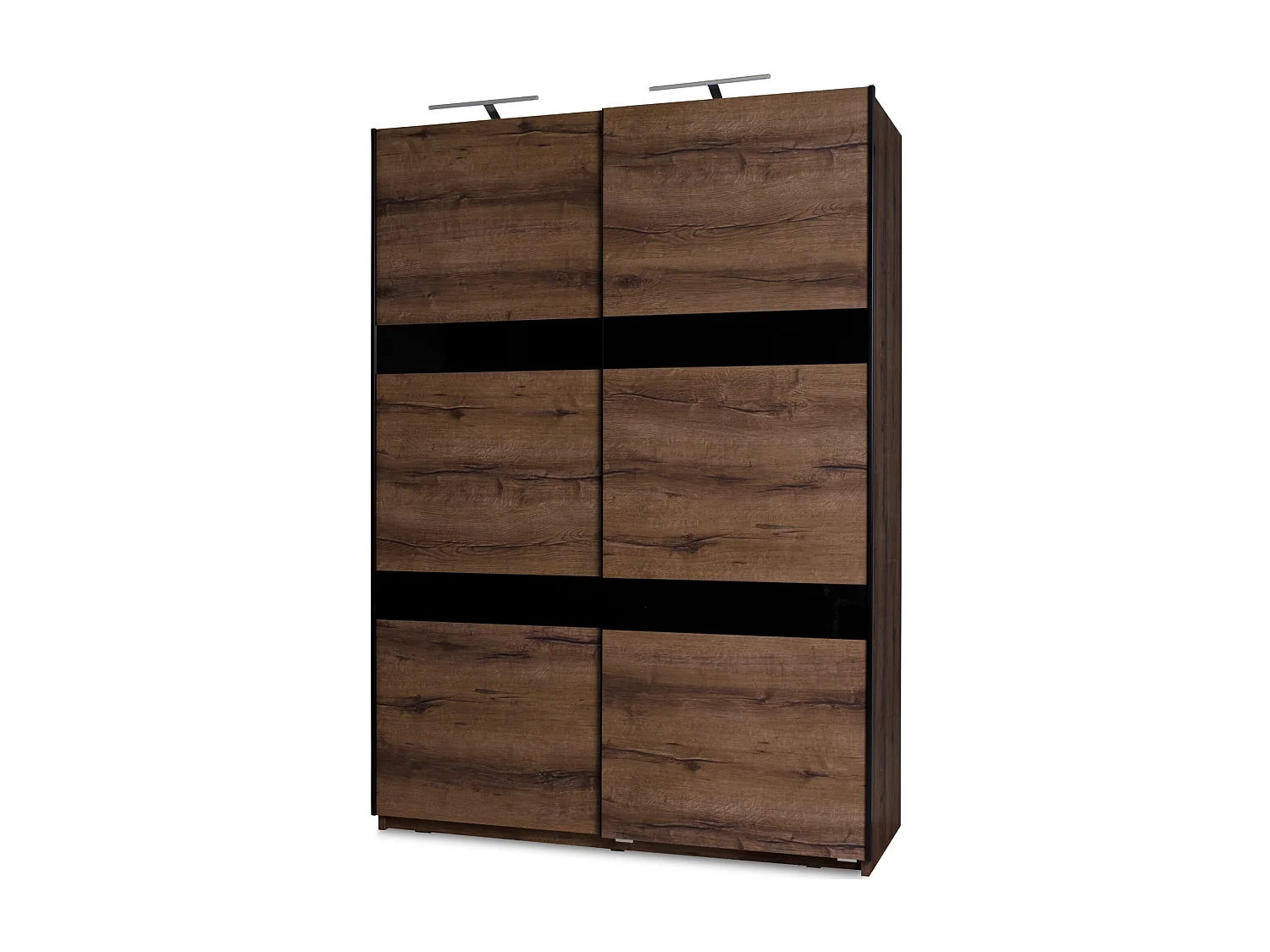 Kleiderschrank - Dunkelbraun - MERO